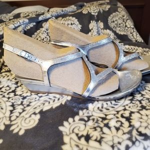 Silver/Sequin Dress Shoes